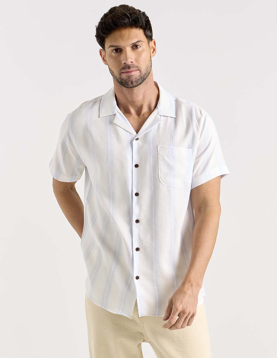 Camisa casual de algodón manga corta para hombre 2