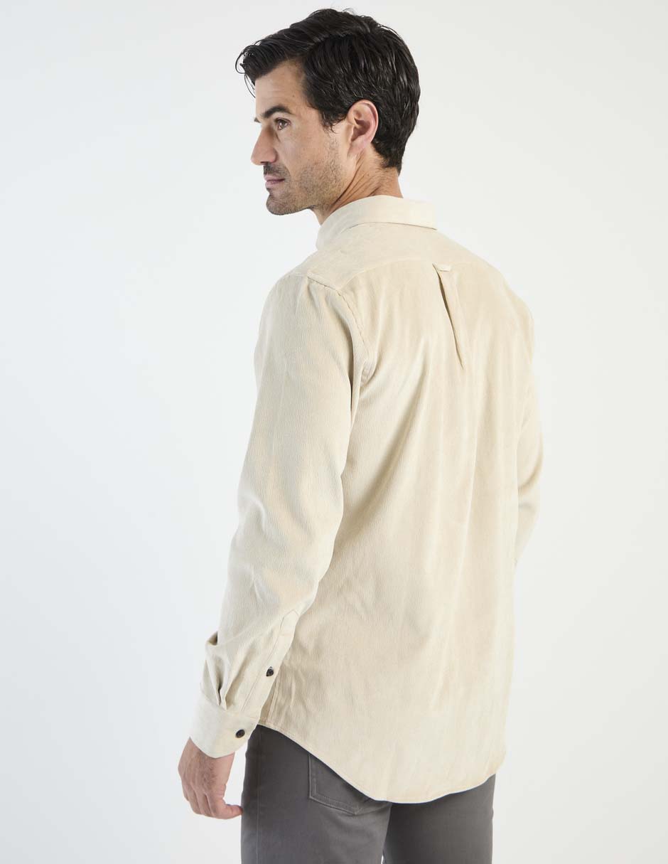 Camisa casual de algodón manga larga para hombre 2