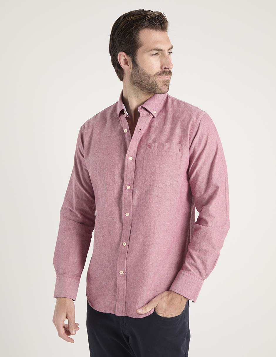 Camisa casual de algodón manga larga para hombre 2