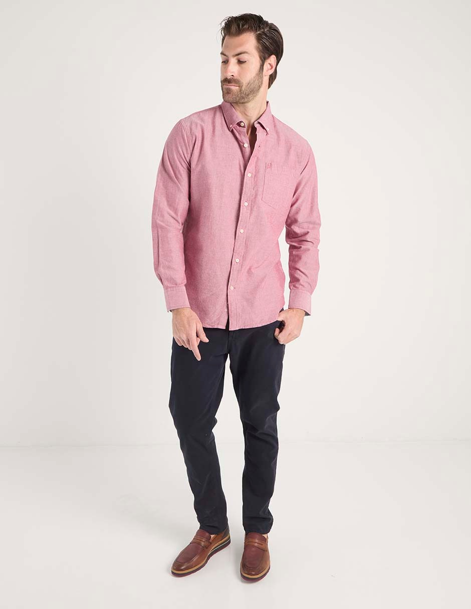 Camisa casual de algodón manga larga para hombre 3