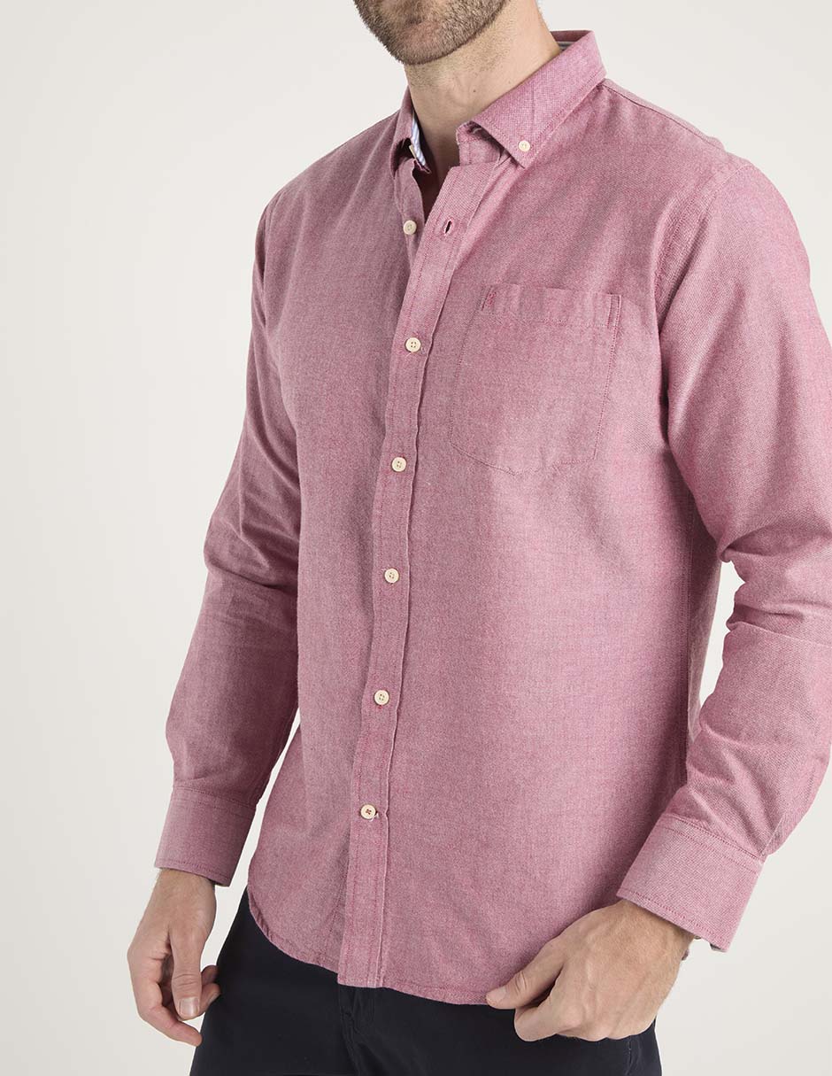 Camisa casual de algodón manga larga para hombre 5