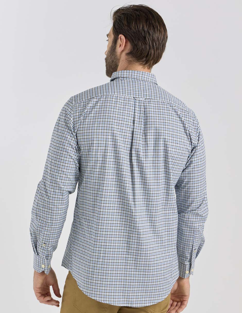 Camisa casual de algodón manga larga para hombre 2