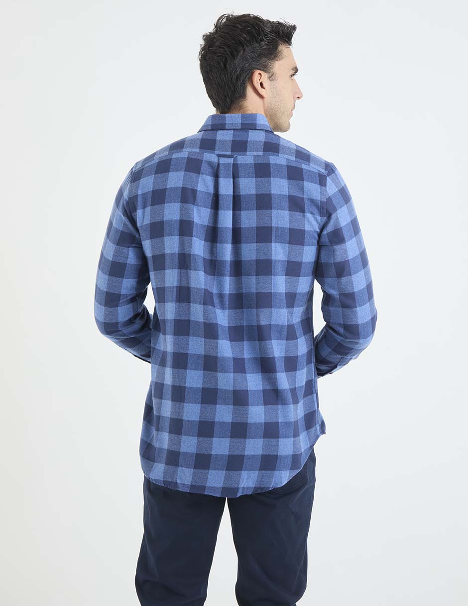 Camisa casual de algodón manga larga para hombre 2