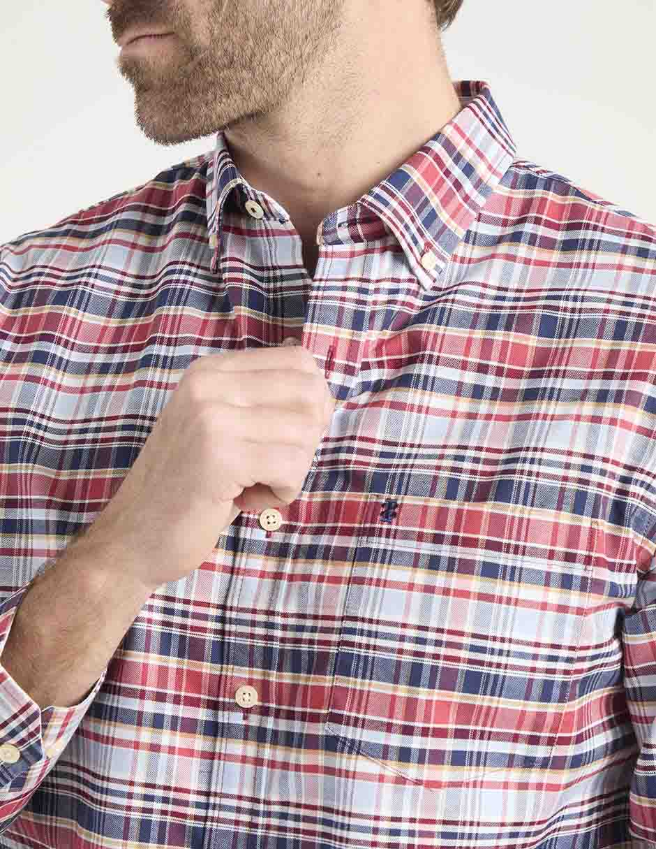 Camisa casual de algodón manga larga para hombre 4