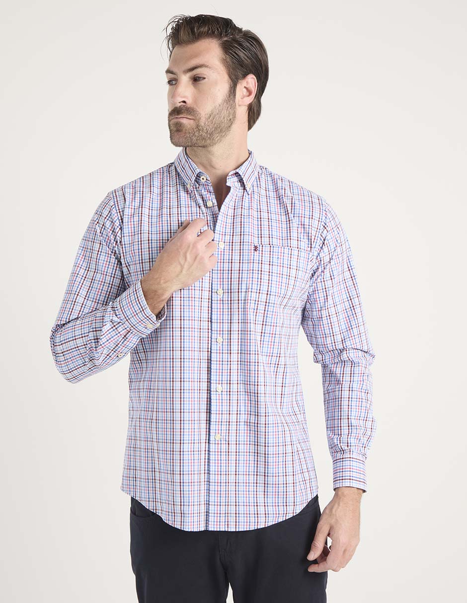 Camisa casual de algodón manga larga para hombre 2