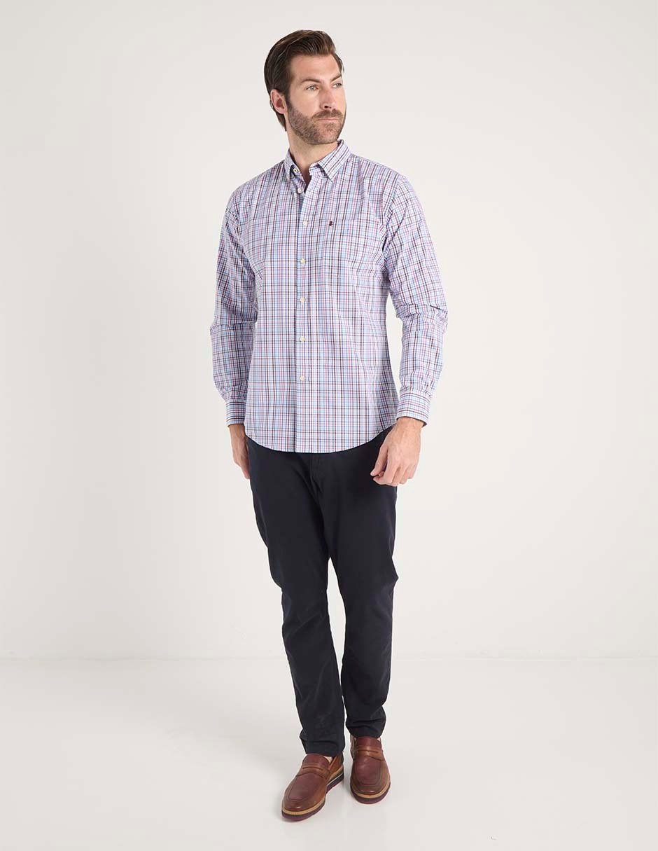Camisa casual de algodón manga larga para hombre 3