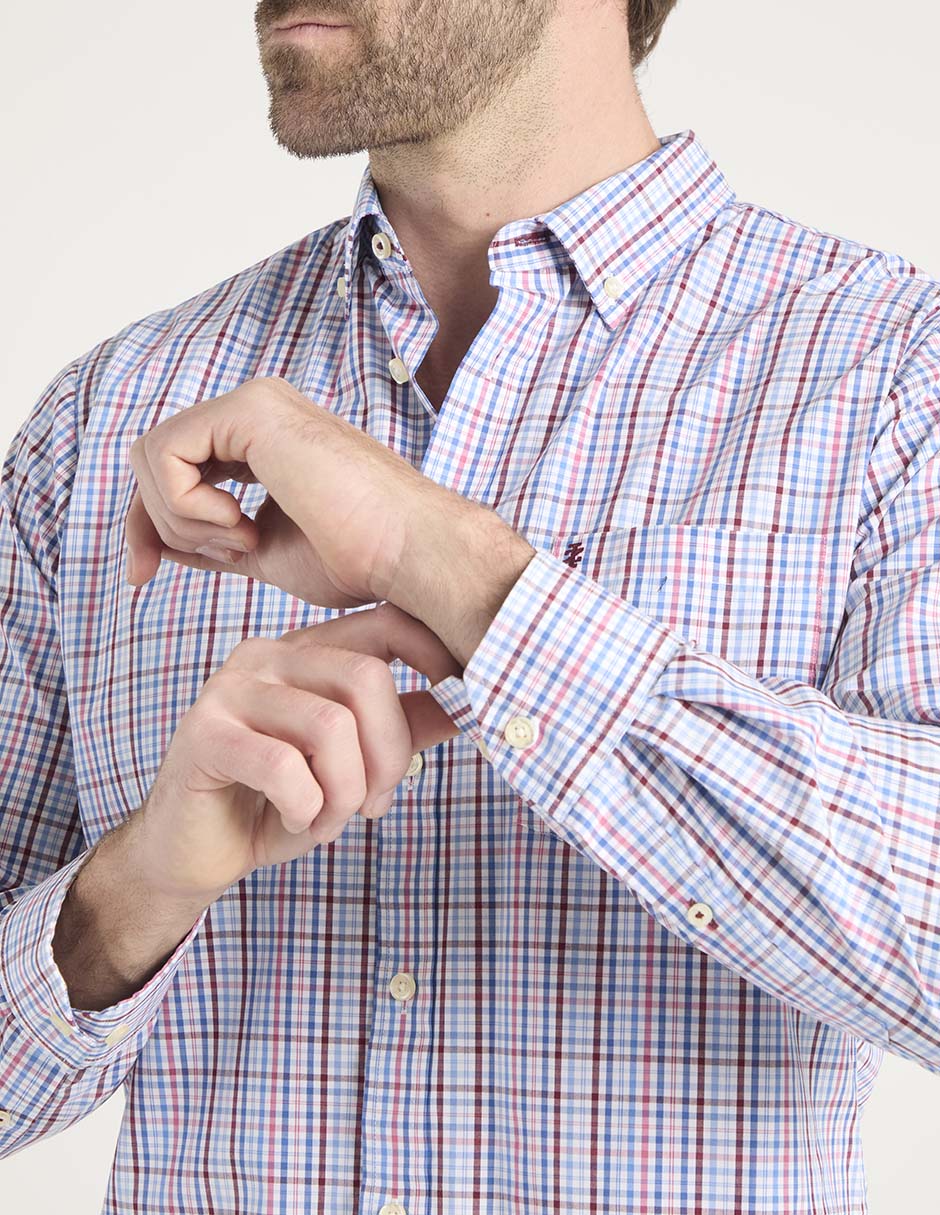 Camisa casual de algodón manga larga para hombre 4