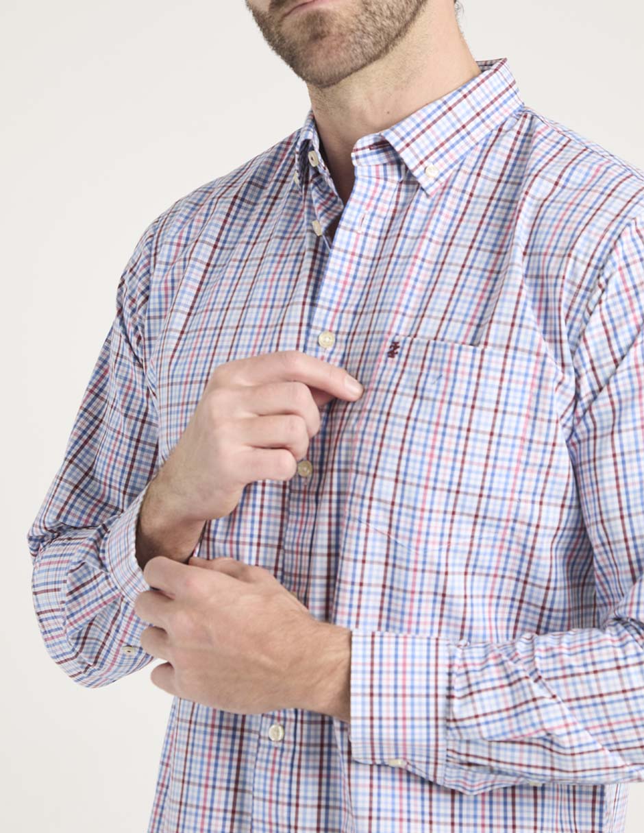 Camisa casual de algodón manga larga para hombre 5