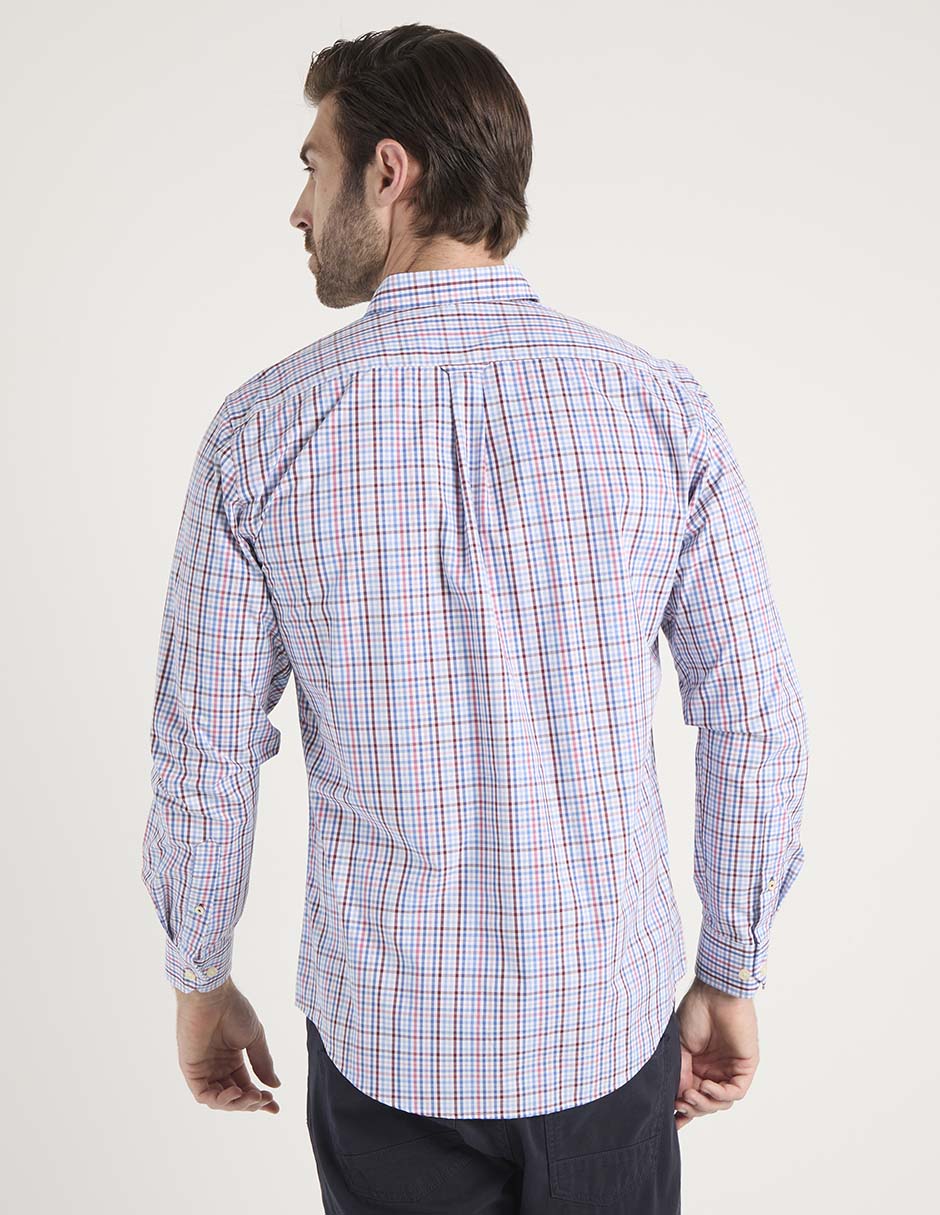 Camisa casual de algodón manga larga para hombre 6