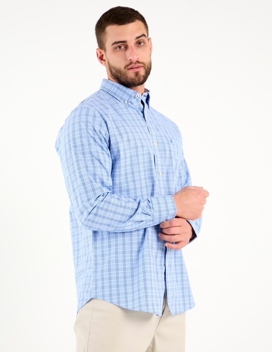Camisa casual de algodón manga larga para hombre 2