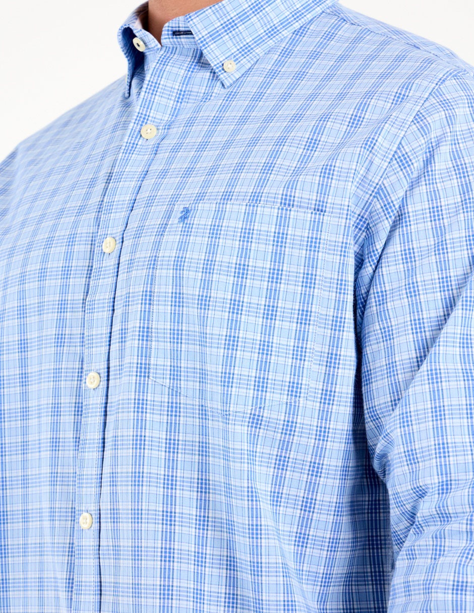 Camisa casual de algodón manga larga para hombre 4