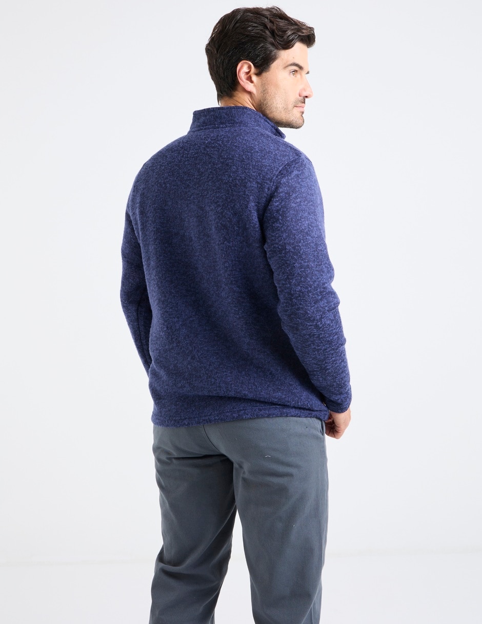 Suéter cuello con cierre para hombre 2