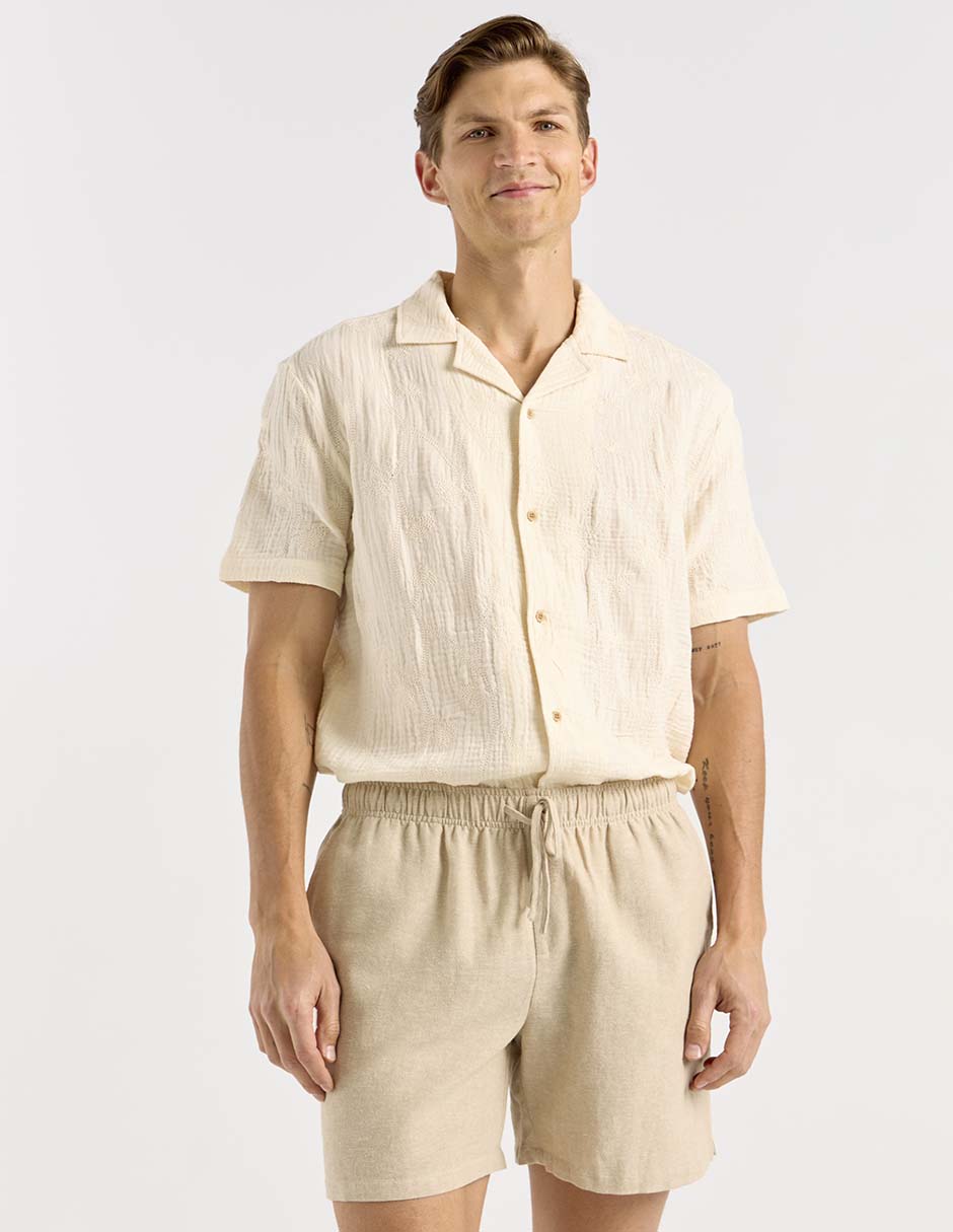 Bermuda de lino para hombre