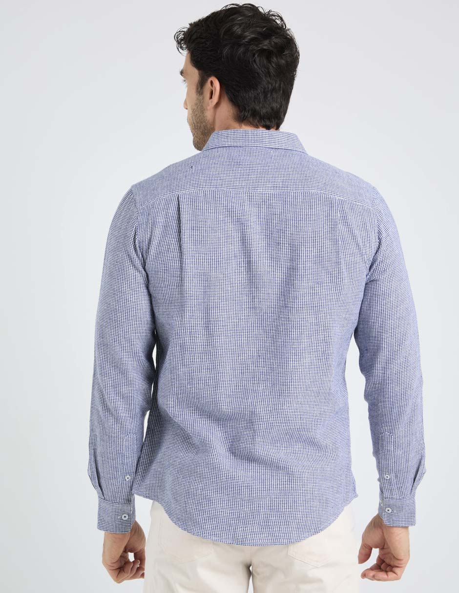 Camisa casual de algodón manga larga para hombre 2