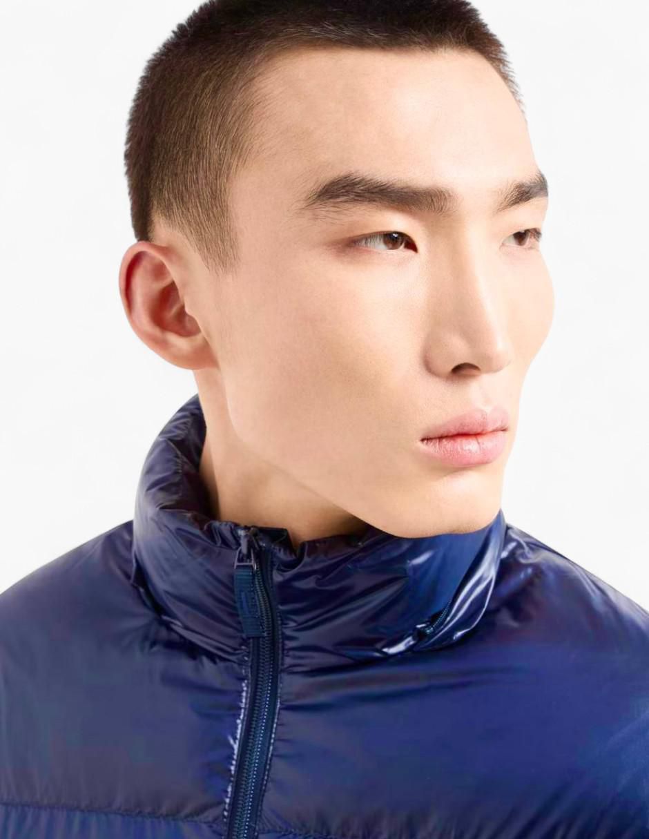Chamarra acolchada impermeable con capucha para hombre 5