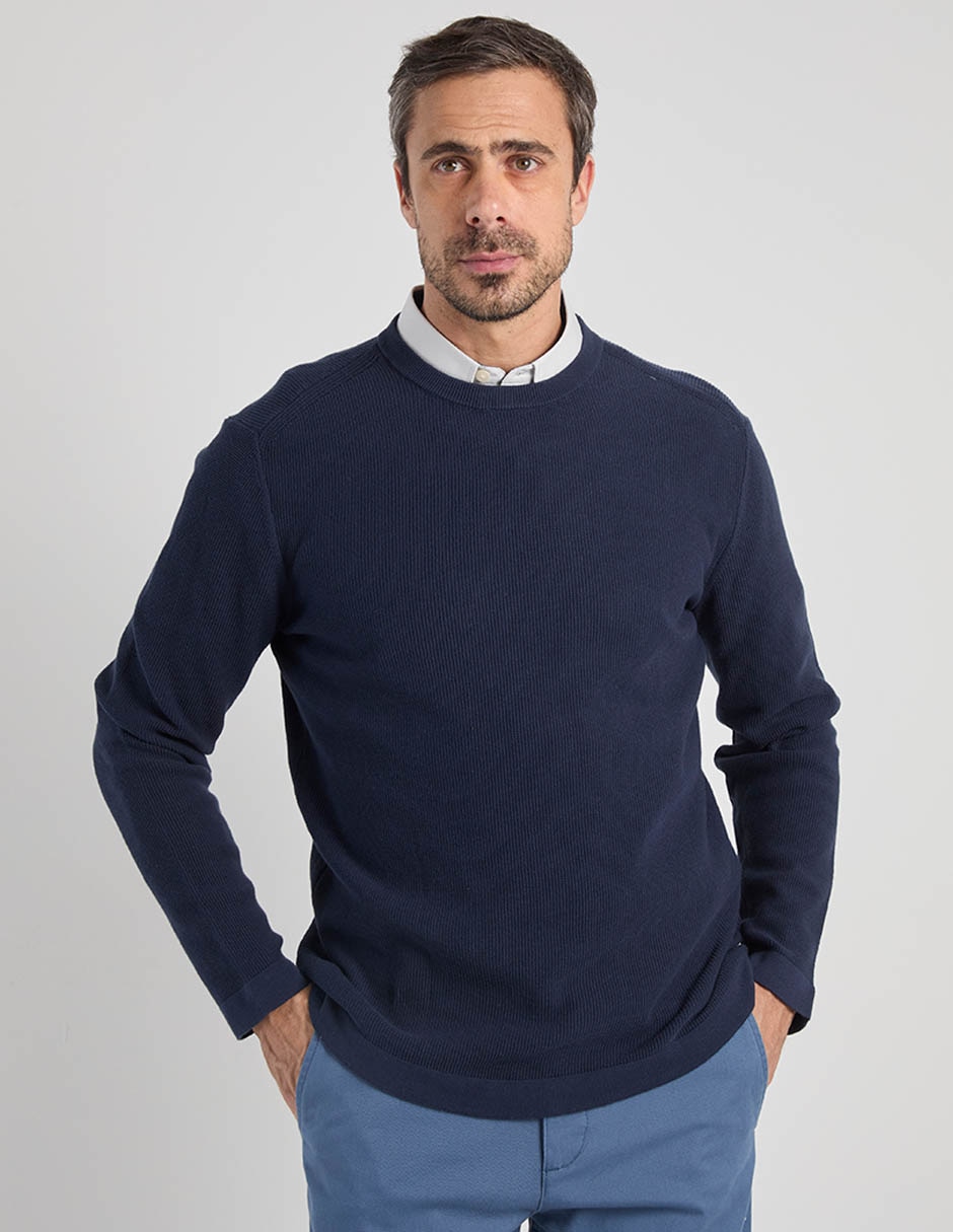 Suéter cuello redondo para hombre