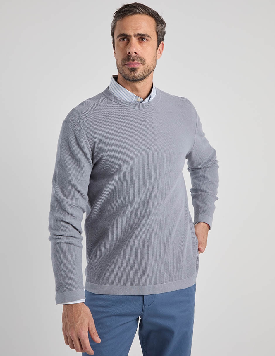 Suéter cuello redondo para hombre