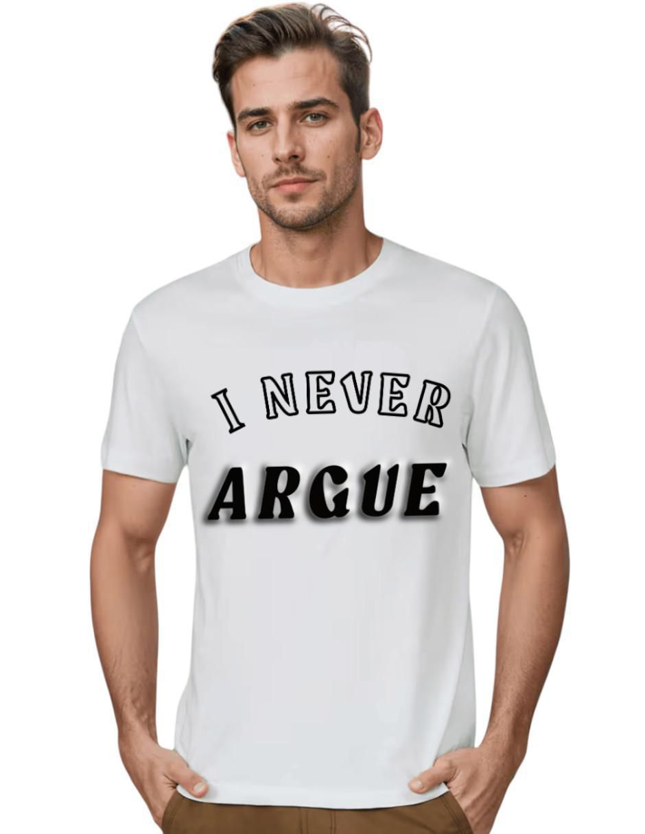 Playera alta gama regular fit never argue cuello redondo para hombre Playera alta gama regular fit never argue cuello redondo para hombre
