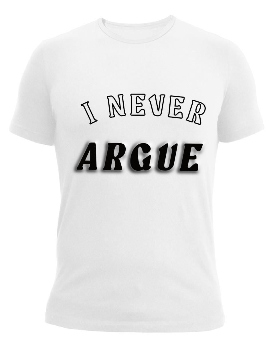 Playera alta gama regular fit never argue cuello redondo para hombre 4