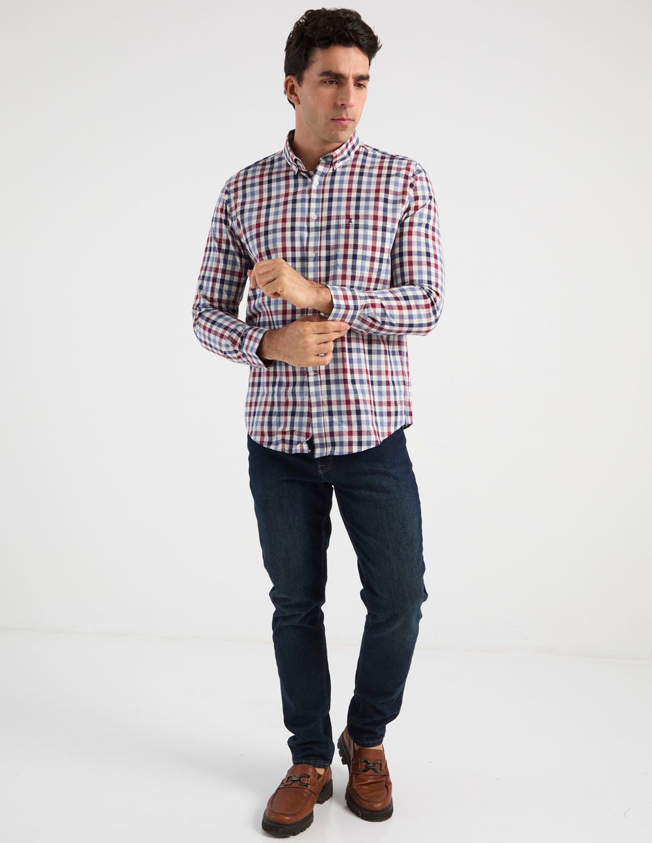 Camisa casual de algodón manga larga para hombre 3
