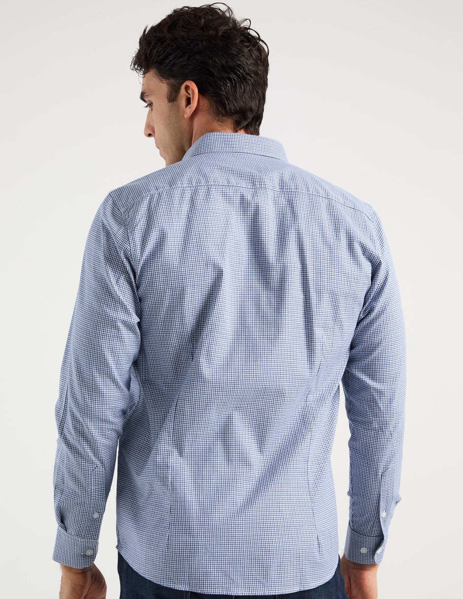 Camisa casual de algodón manga larga para hombre 2