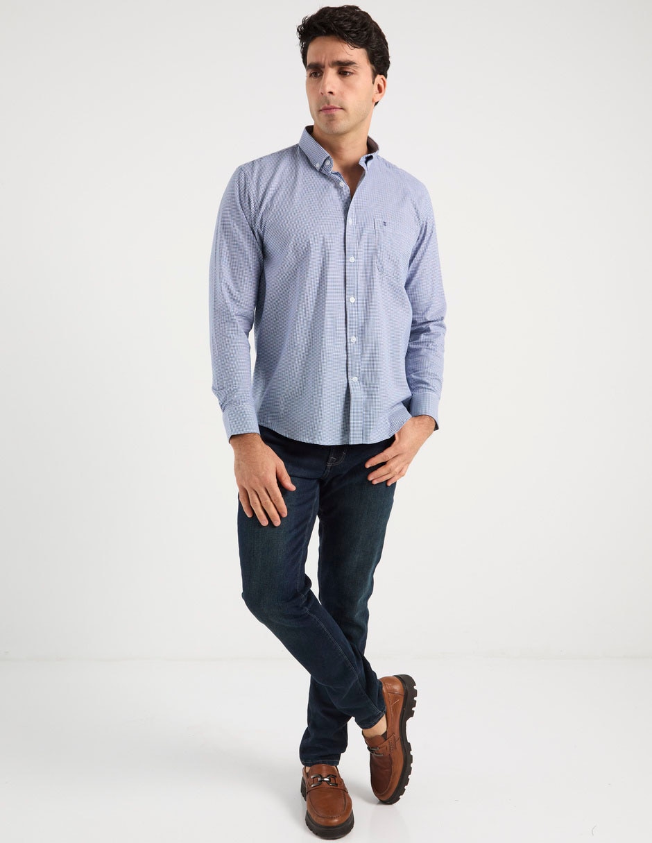 Camisa casual de algodón manga larga para hombre 3