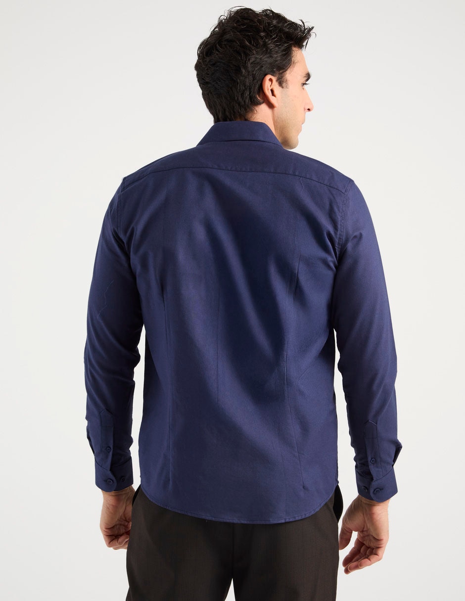 Camisa casual de algodón manga larga para hombre 2