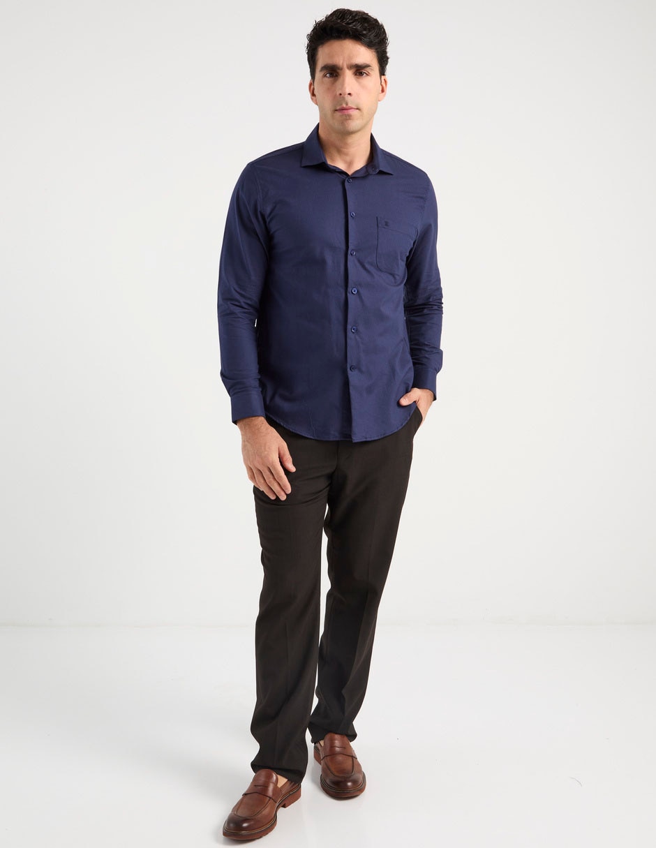 Camisa casual de algodón manga larga para hombre 3