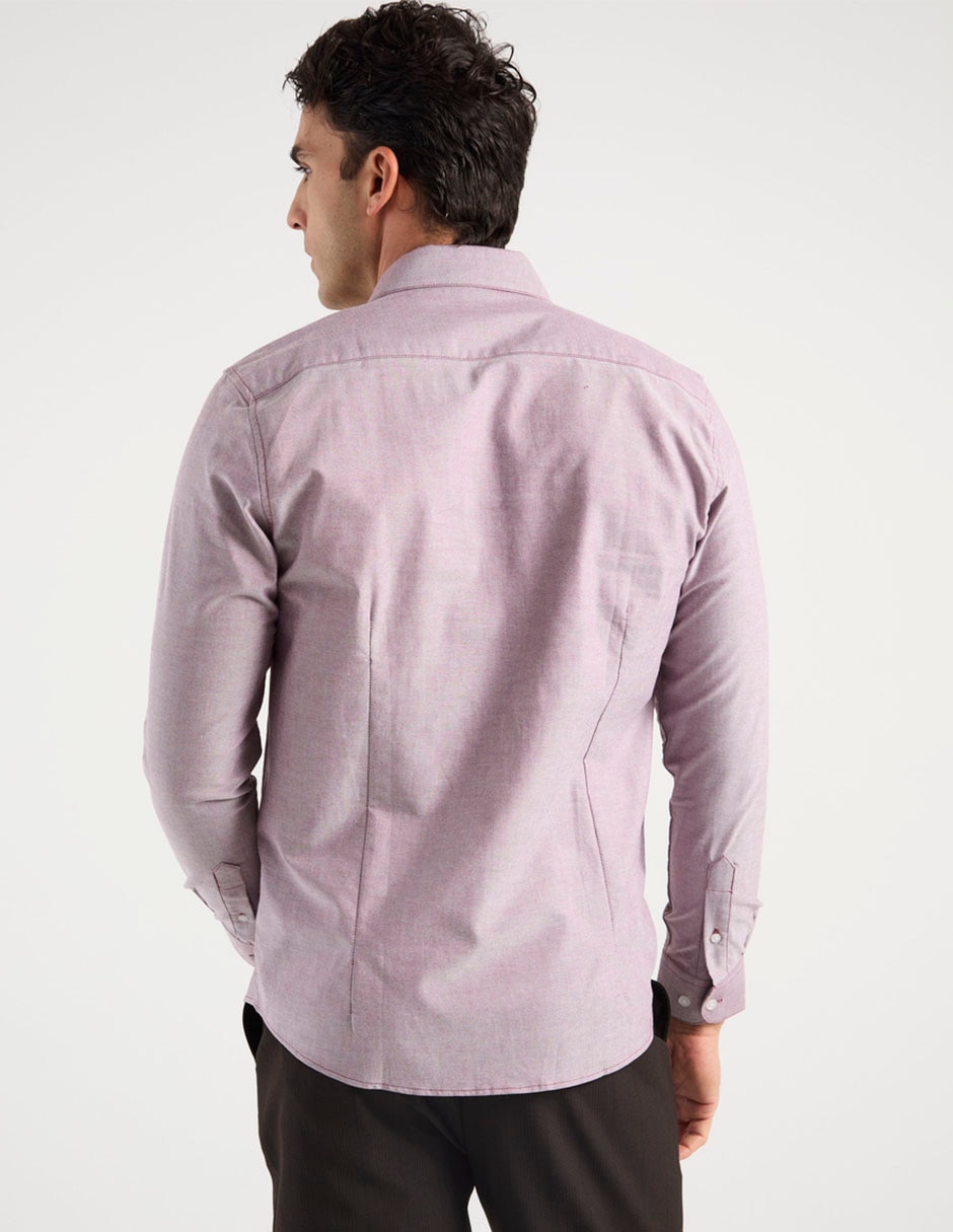 Camisa casual de algodón manga larga para hombre 2