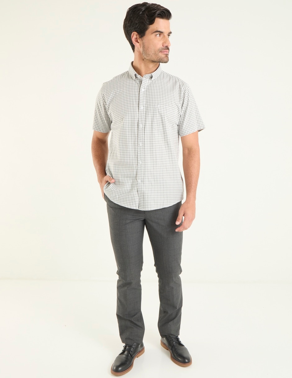 Camisa casual de algodón manga corta para hombre 3
