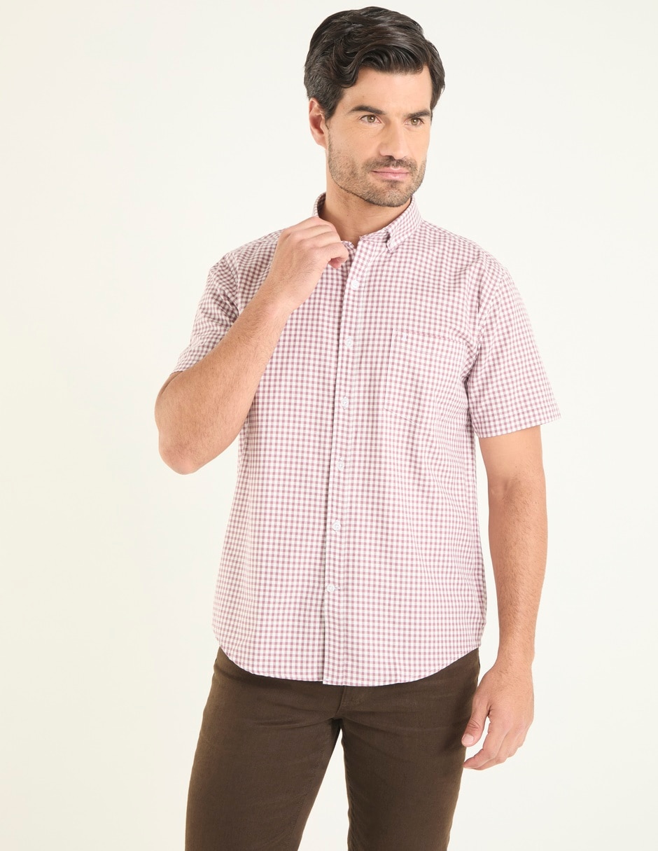 Camisa casual de algodón manga corta para hombre Camisa casual de algodón manga corta para hombre