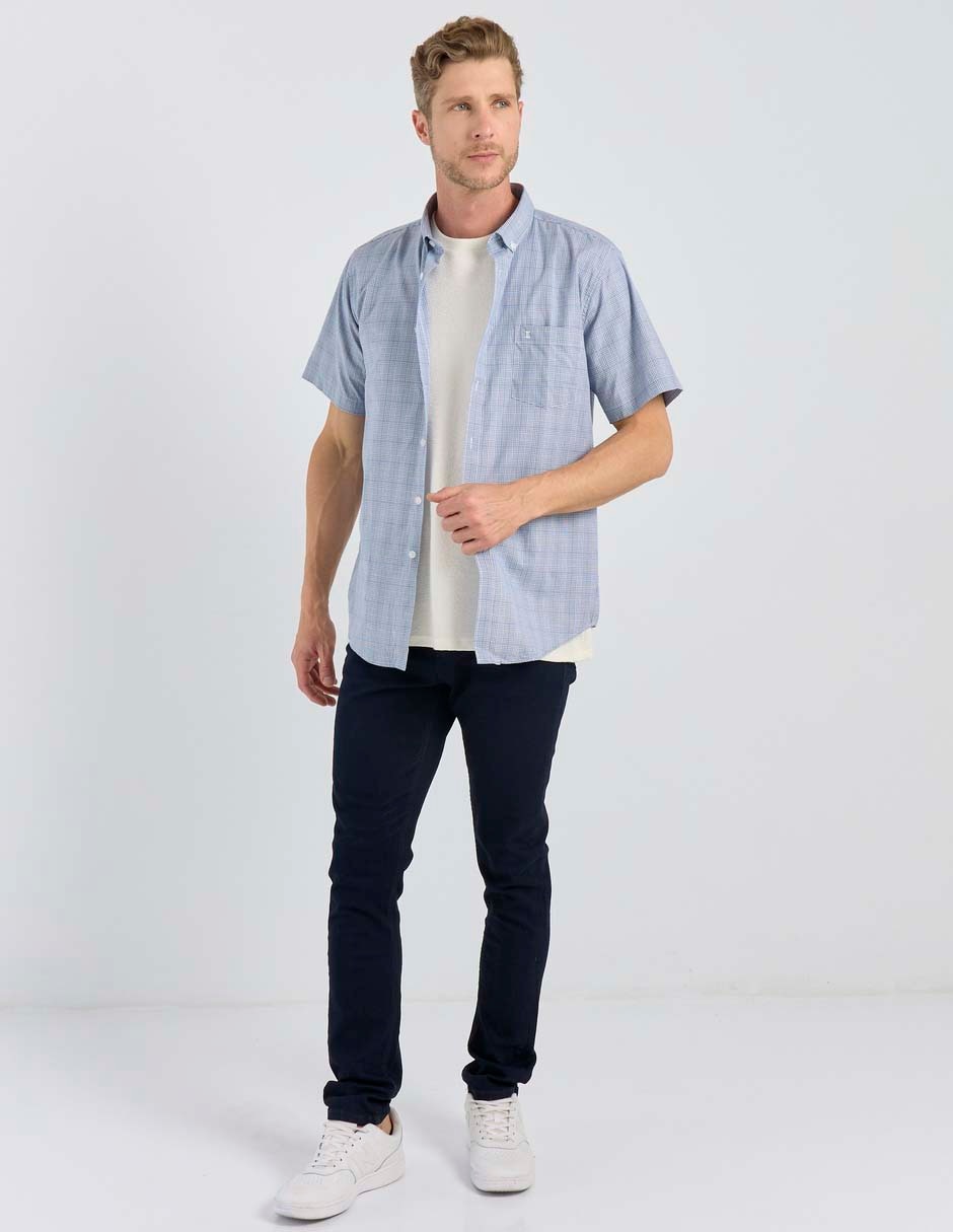 Camisa casual de algodón manga corta para hombre 3