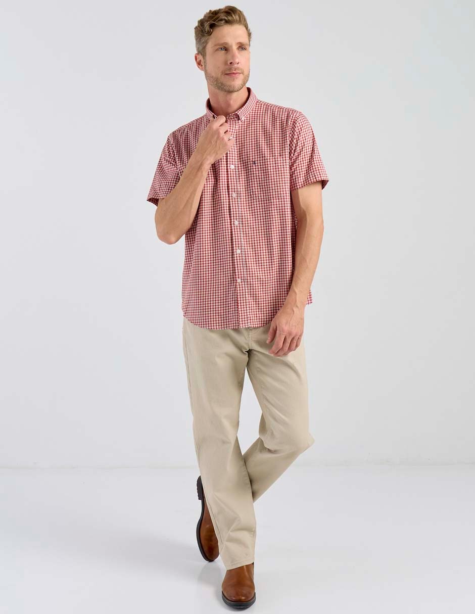 Camisa casual de algodón manga corta para hombre 3