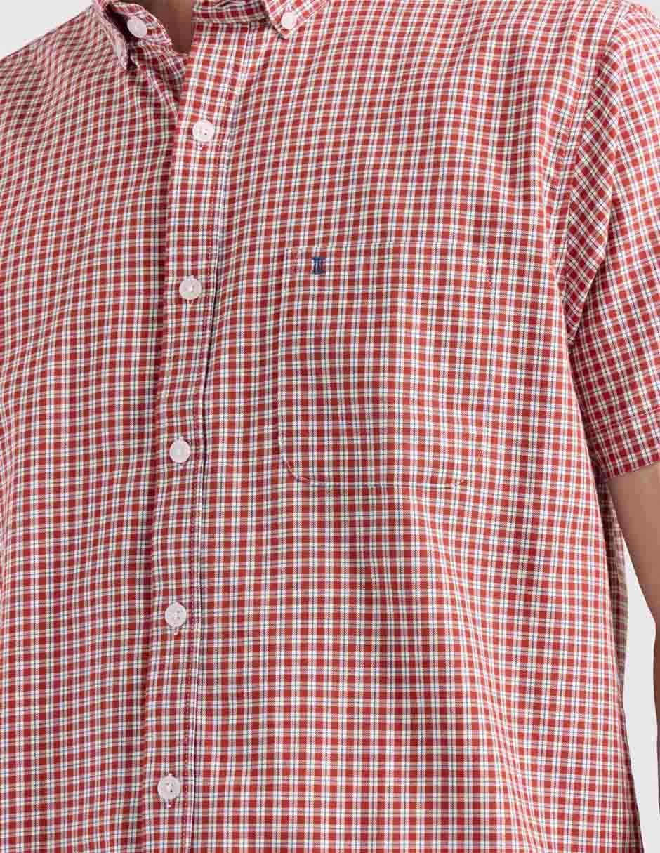 Camisa casual de algodón manga corta para hombre 4