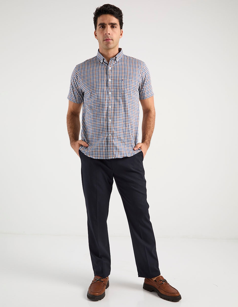 Camisa casual de algodón manga corta para hombre 3