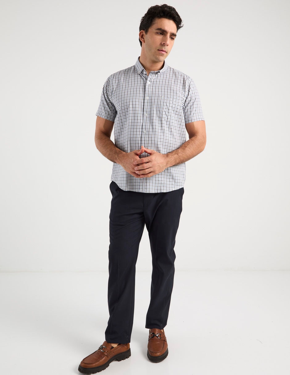 Camisa casual de algodón manga corta para hombre 3