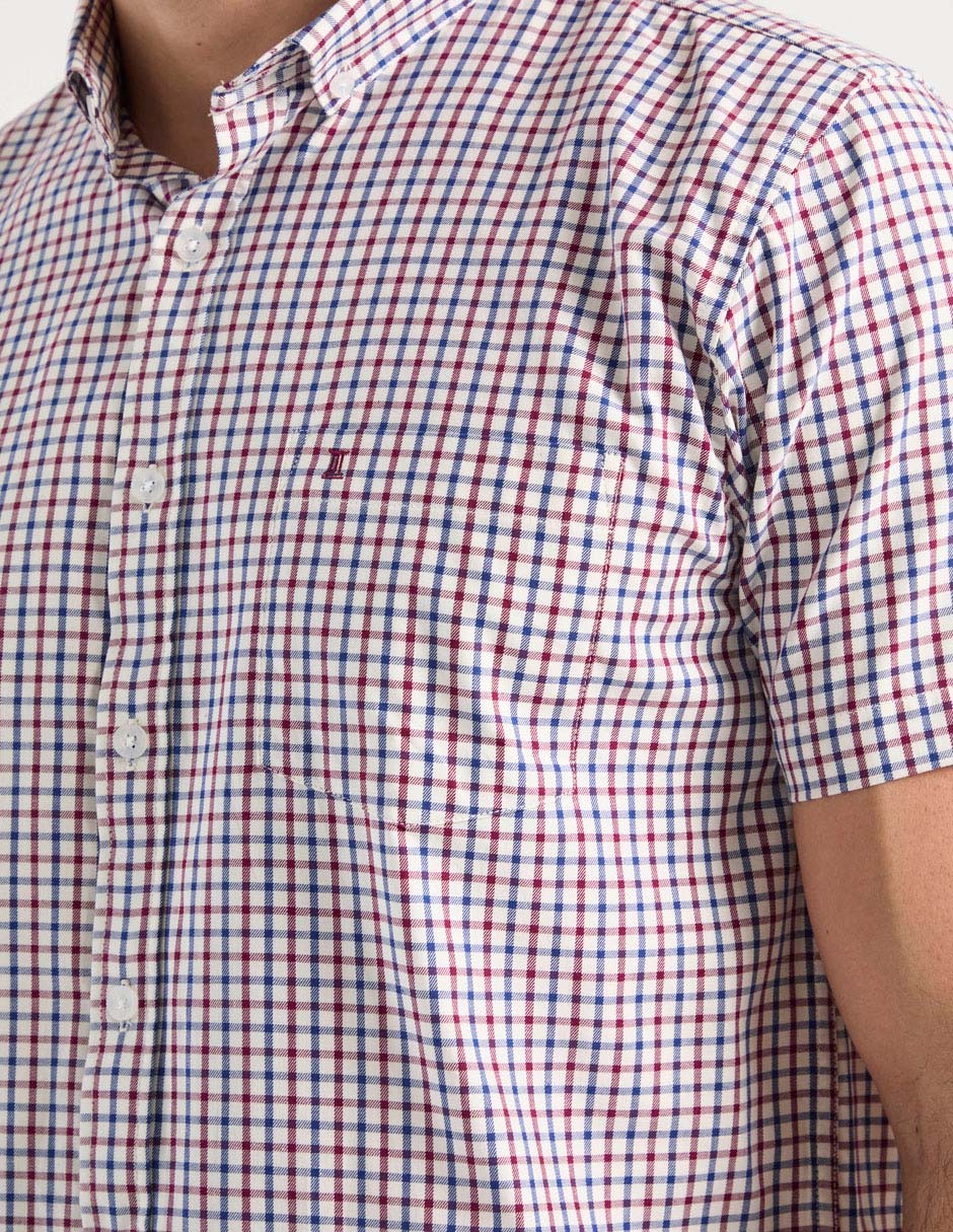 Camisa casual de algodón manga corta para hombre 4