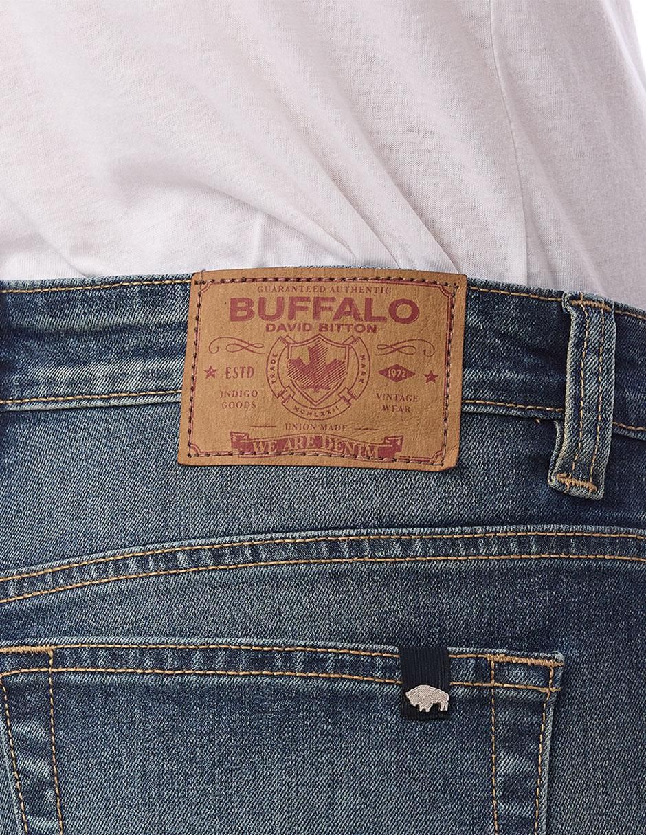 Jeans slim lavado stone wash para hombre 6