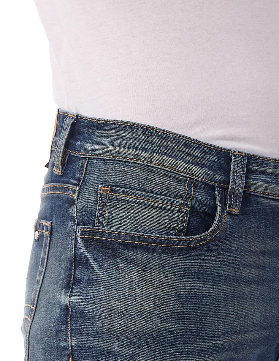 Jeans slim lavado stone wash para hombre 7