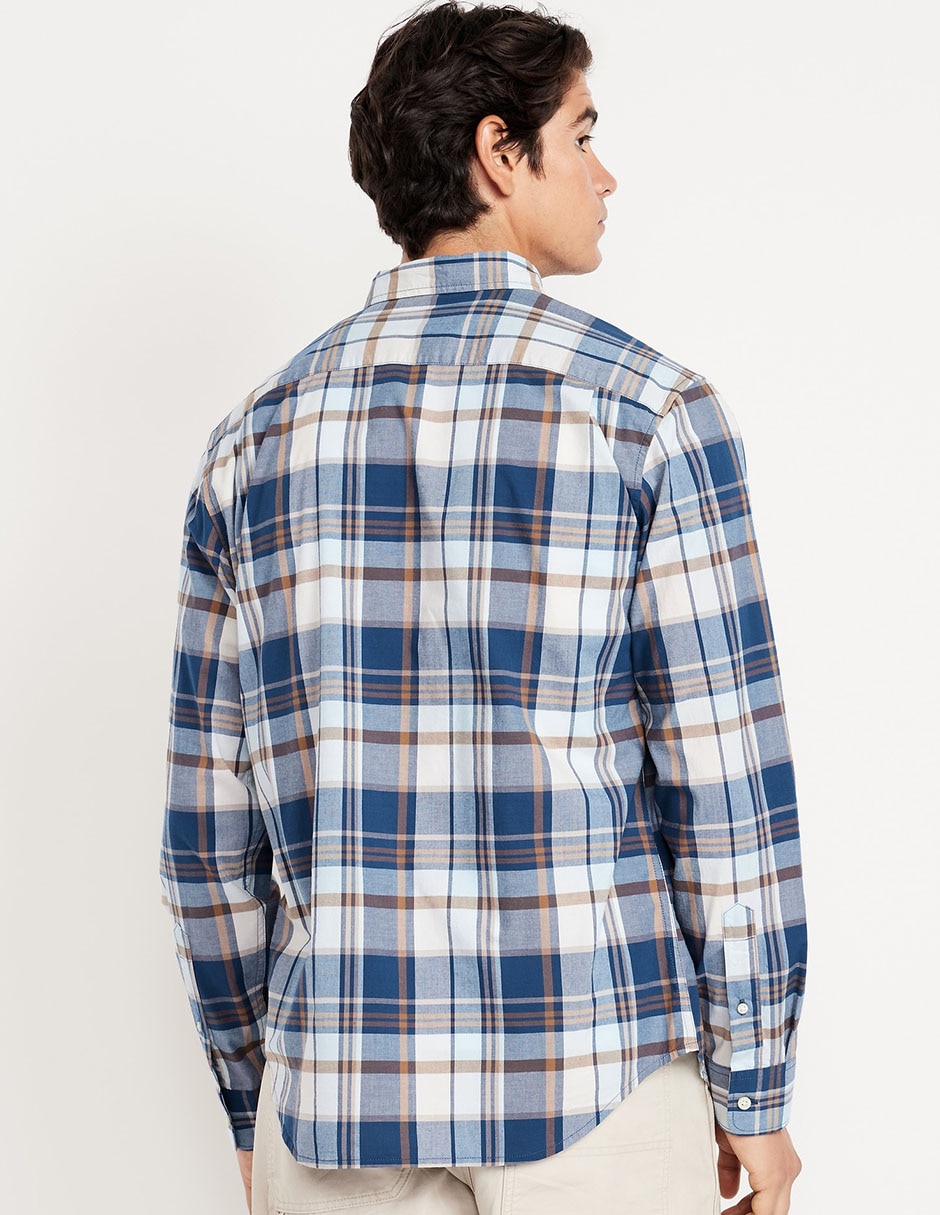 Camisa casual de algodón manga larga para hombre 2