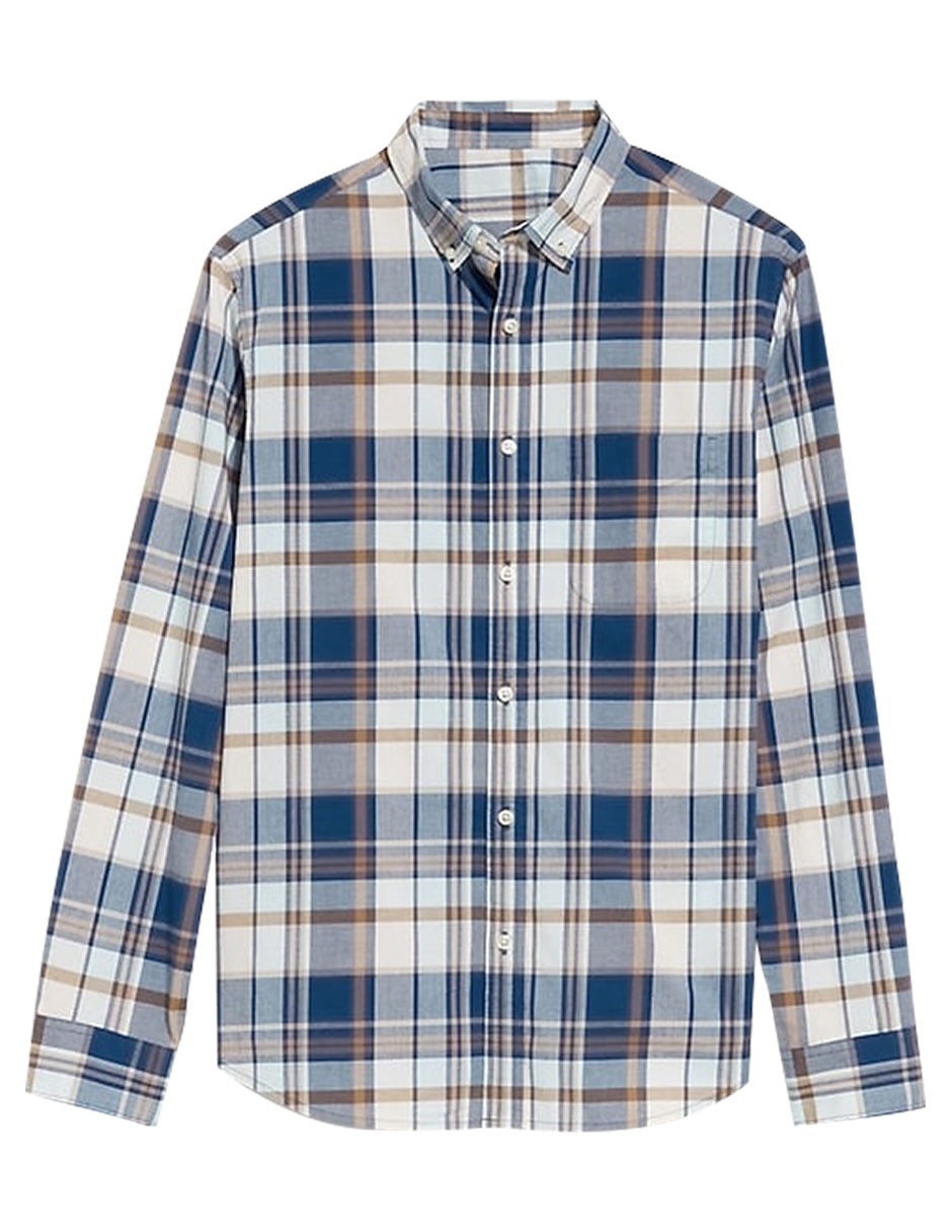 Camisa casual de algodón manga larga para hombre 3