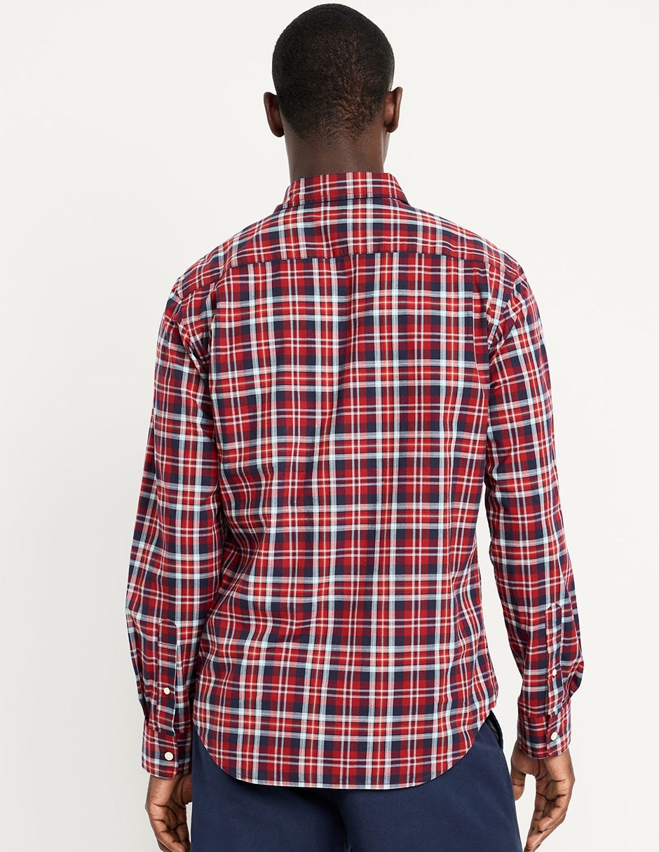 Camisa casual de algodón manga larga para hombre 2