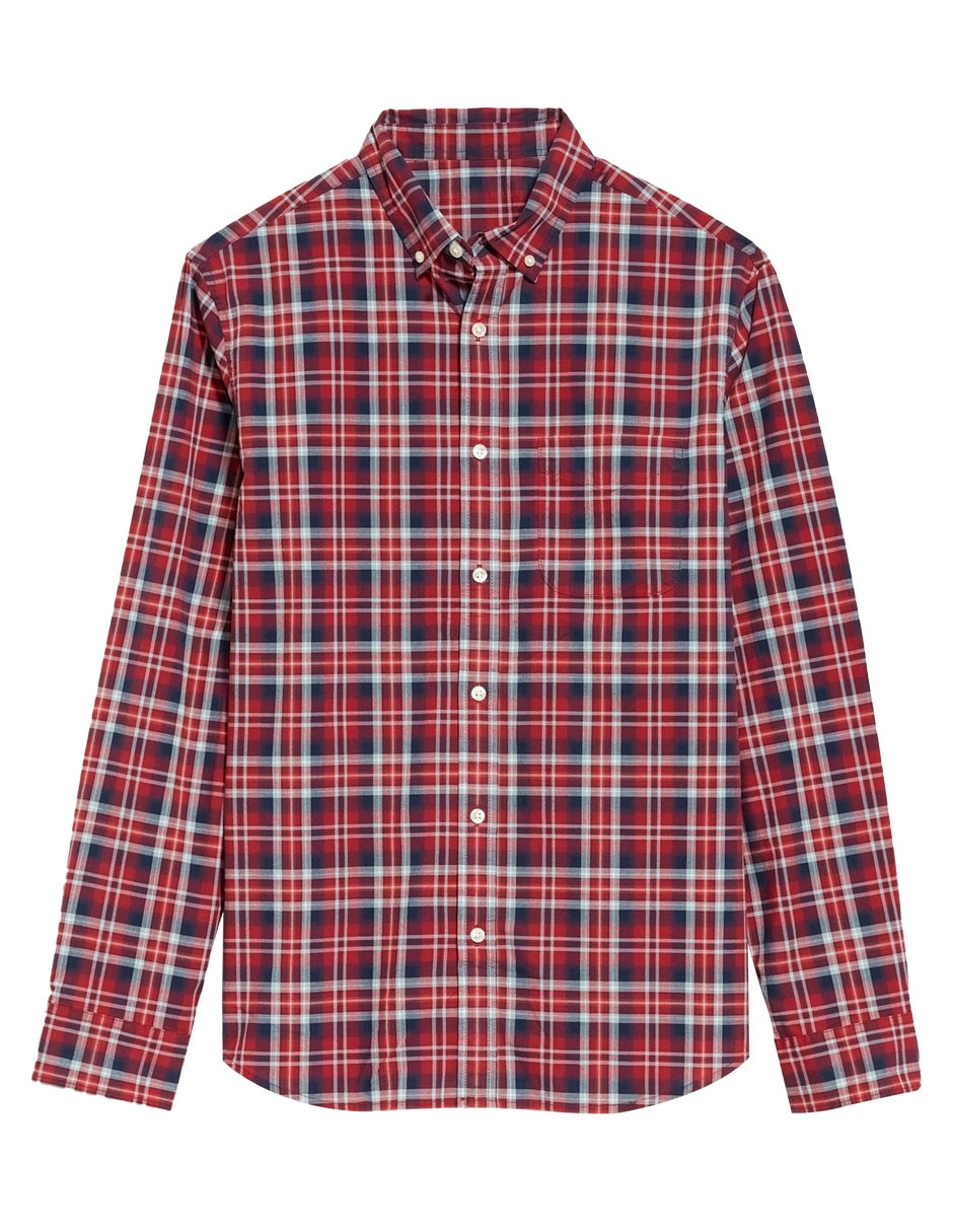 Camisa casual de algodón manga larga para hombre 3