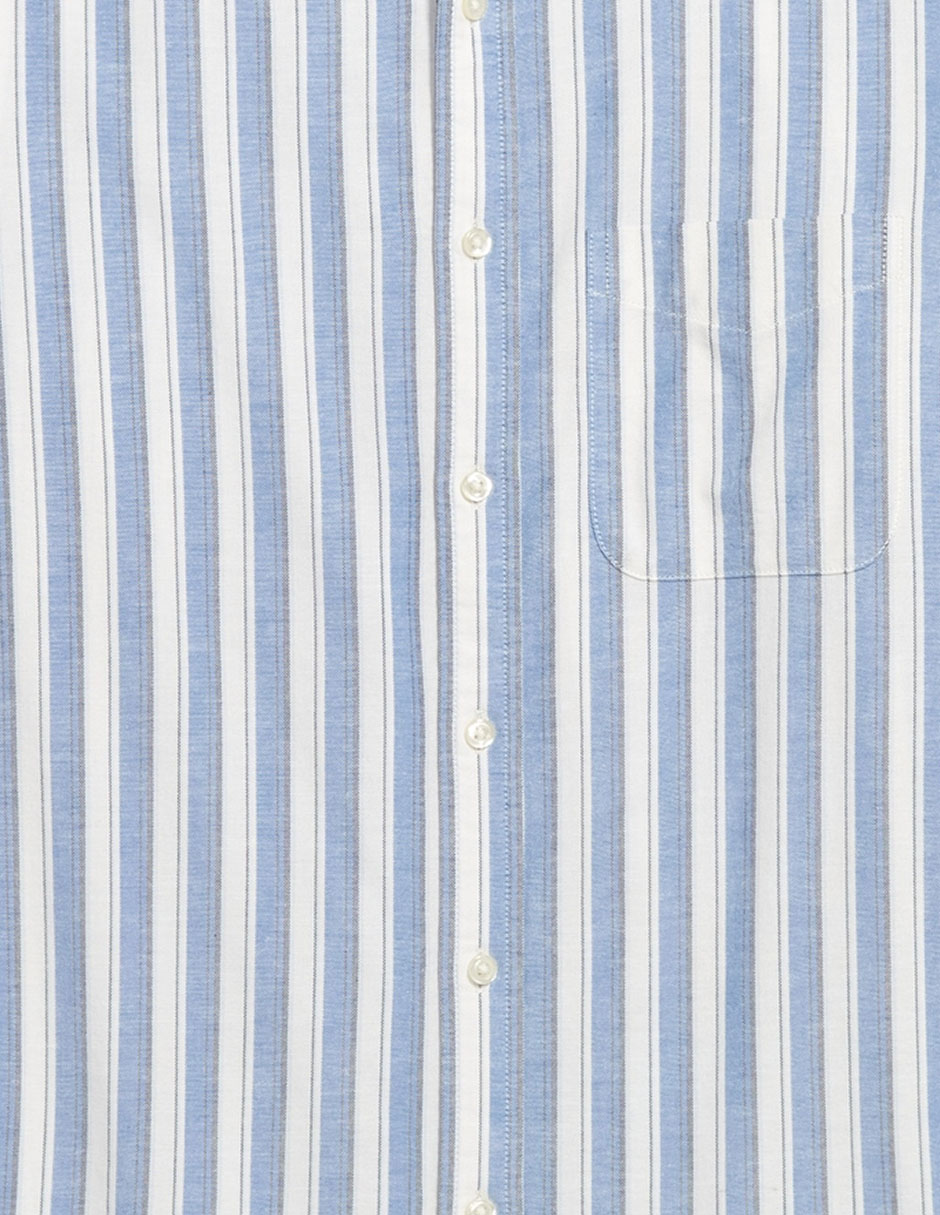 Camisa casual de algodón manga larga para hombre 7