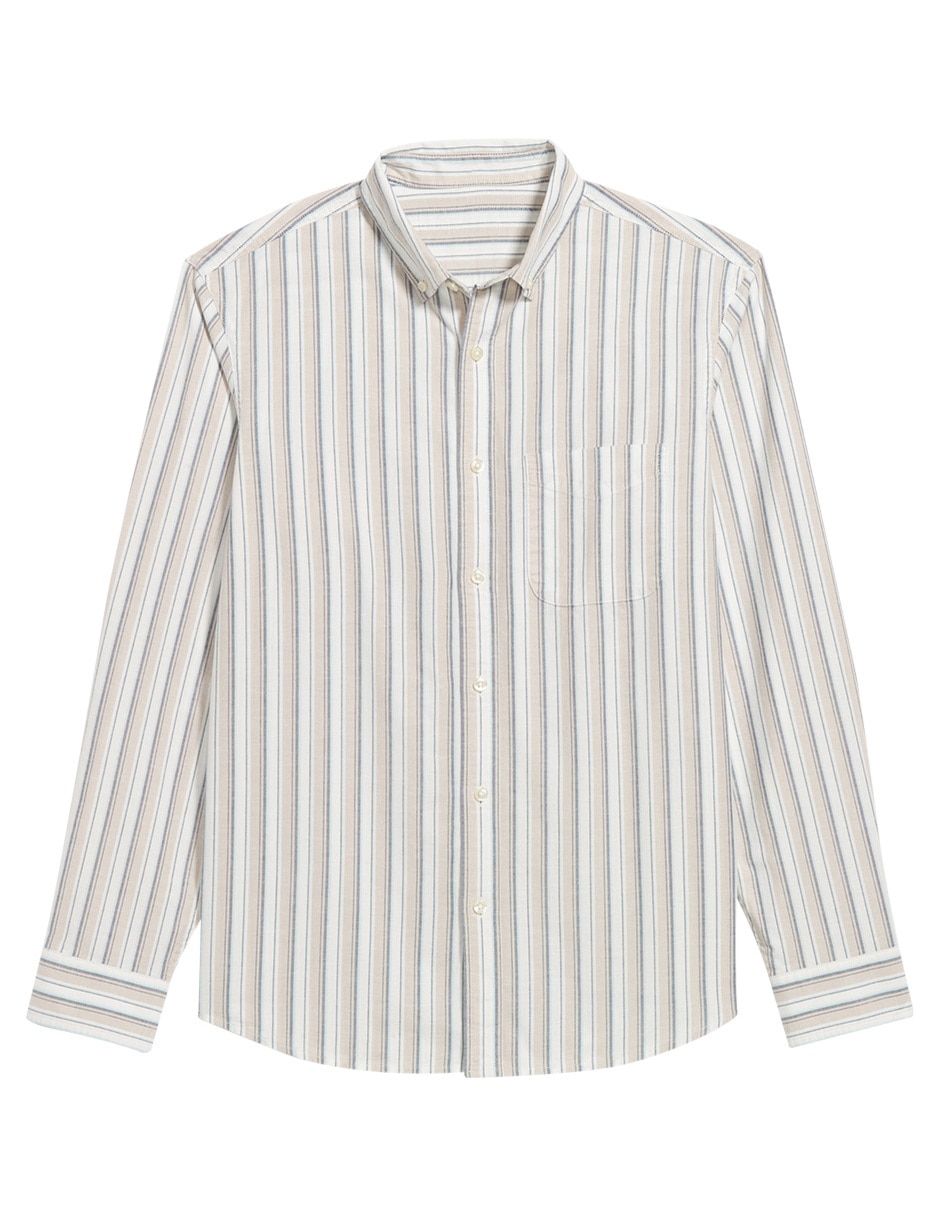 Camisa casual de algodón manga larga para hombre 3
