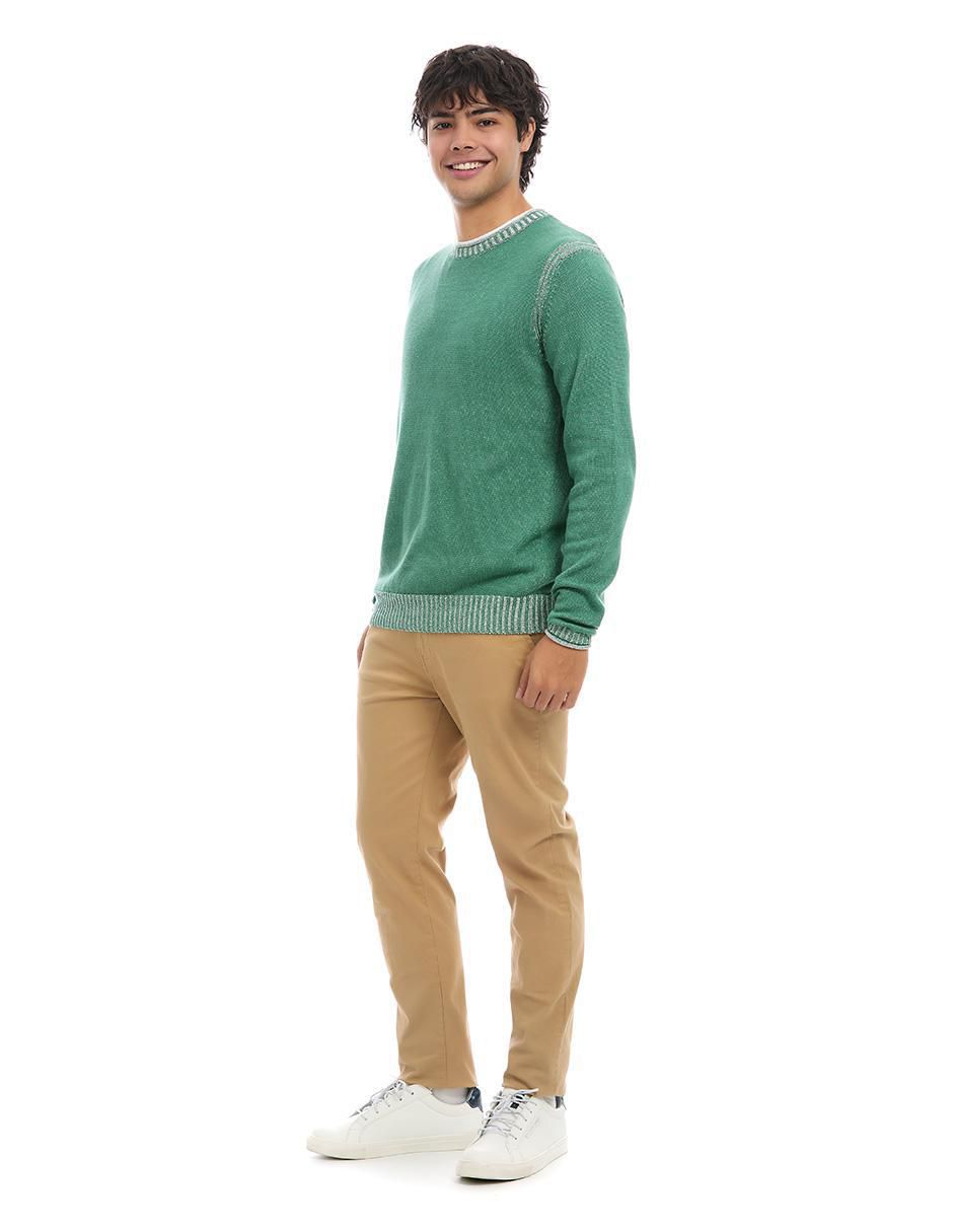 Suéter cuello redondo para hombre 2
