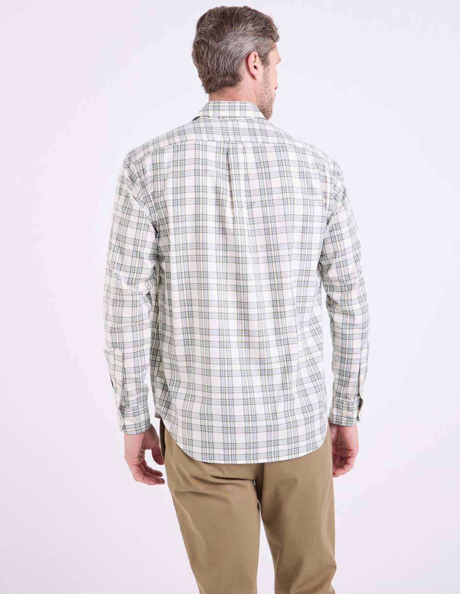 Camisa casual de algodón manga larga para hombre 2