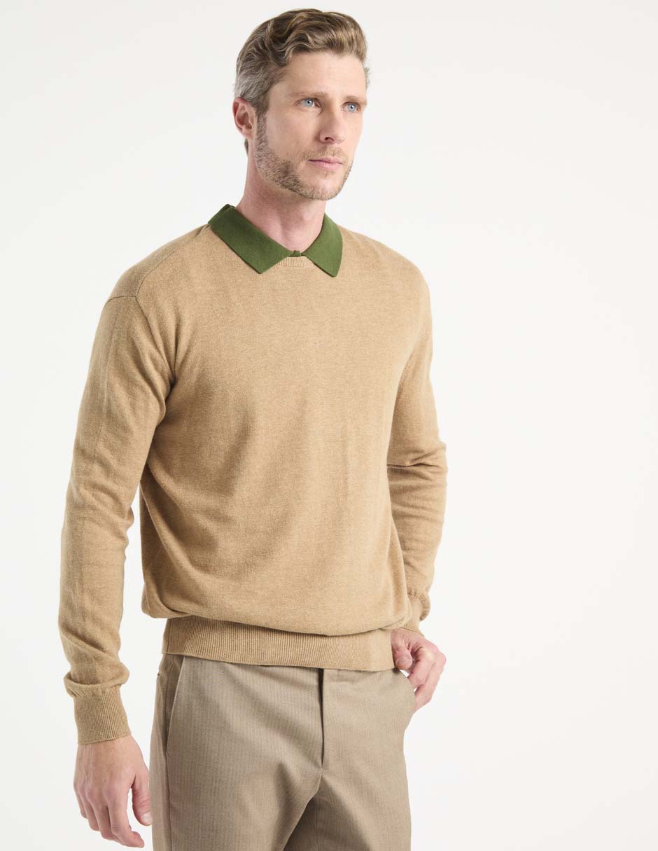 Suéter cuello redondo para hombre