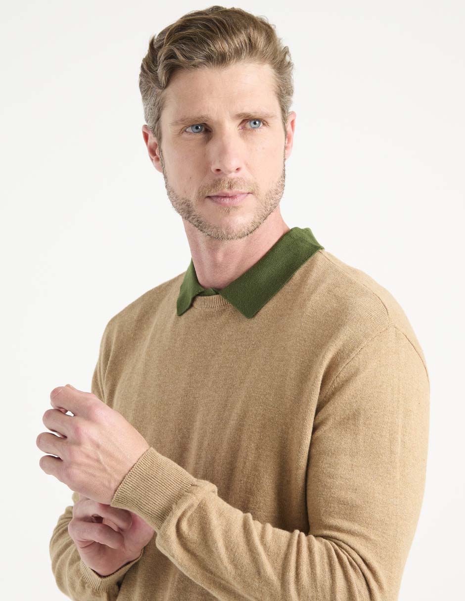 Suéter cuello redondo para hombre 4
