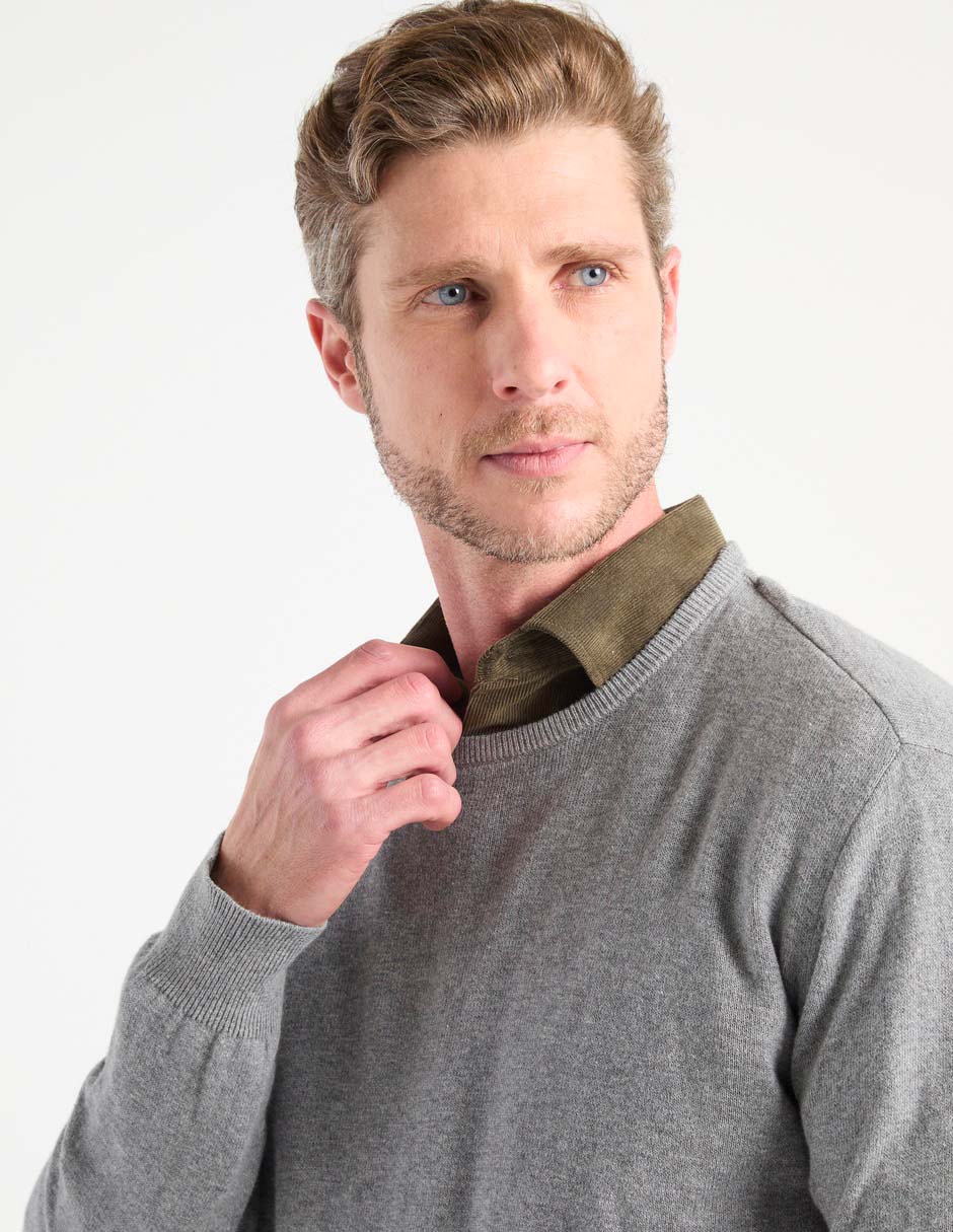 Suéter Polosur cuello redondo para hombre
